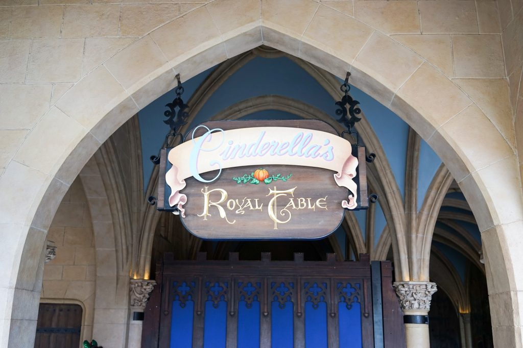 Cinderellas Royal Table sign
