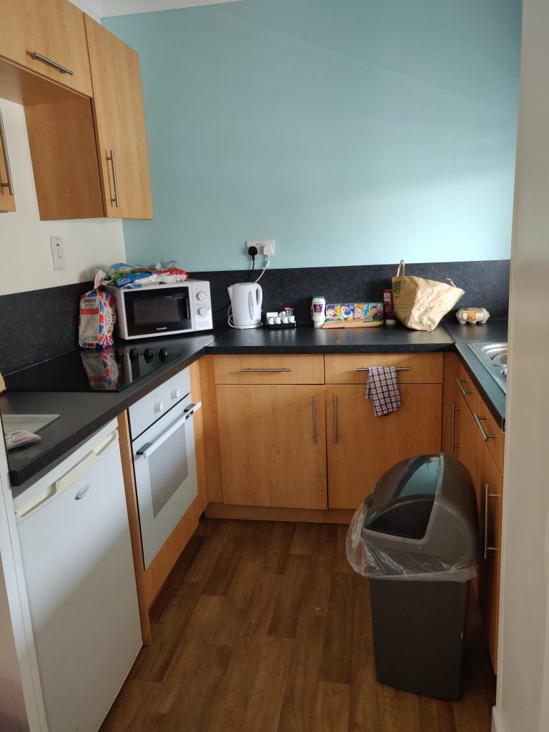 New style silver apartment - kitchen