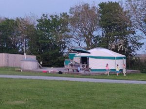 Picture of the yurt and surroundings