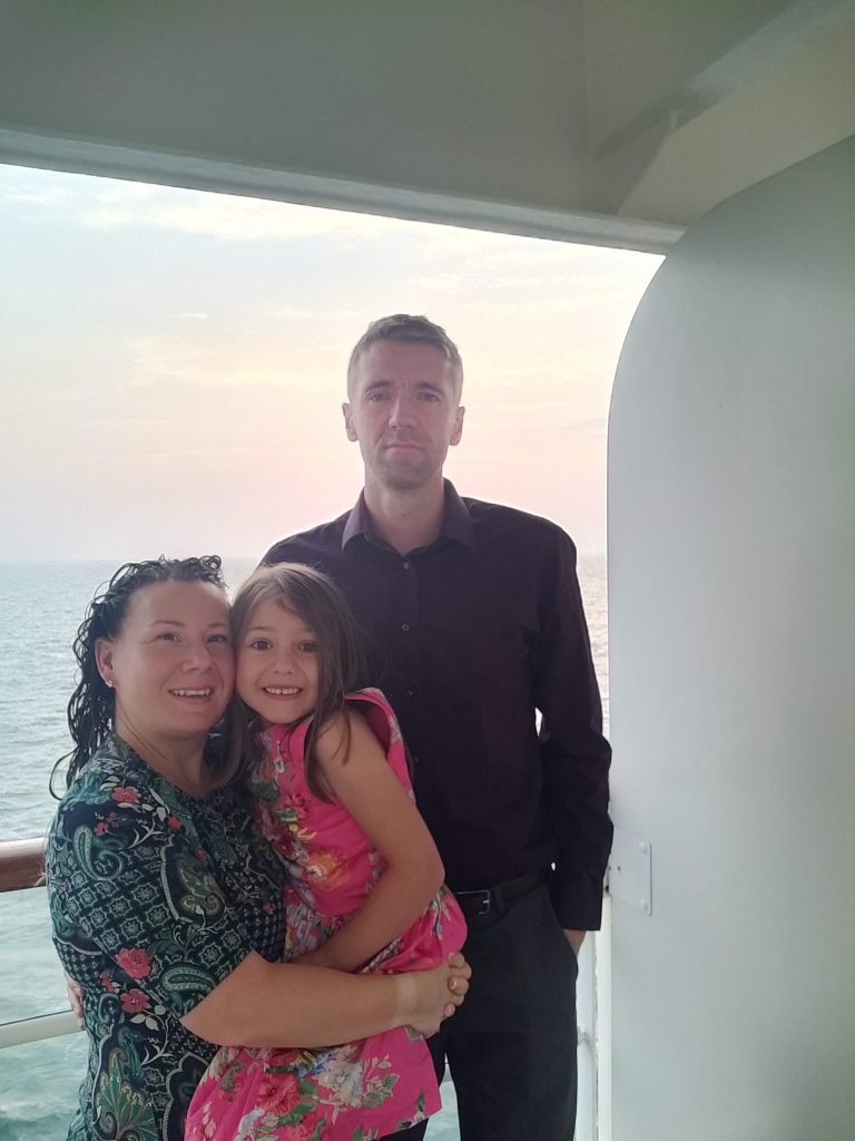 Sunset of the balcony